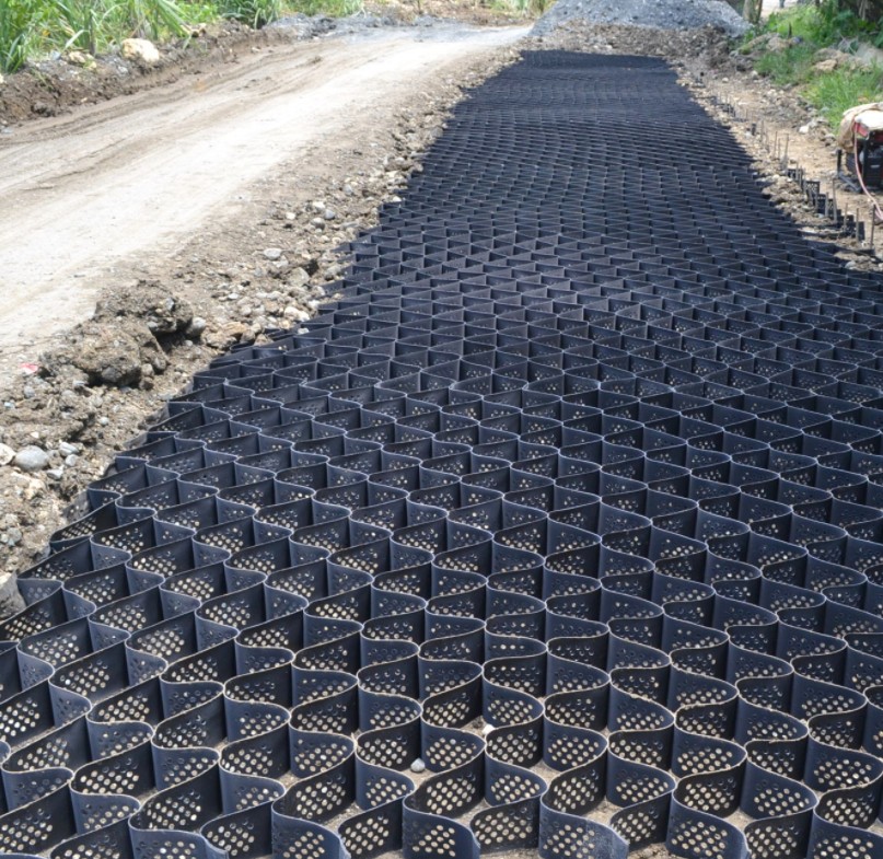 Black Corrosion Resistant Gravel Driveway Geocell